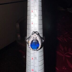 White Gold Filled Penguin Shape Ring with CZ